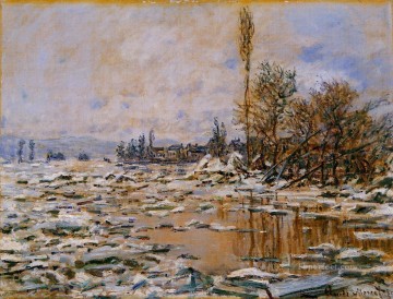  Tiempo Arte - Desintegración del clima gris hielo Claude Monet
